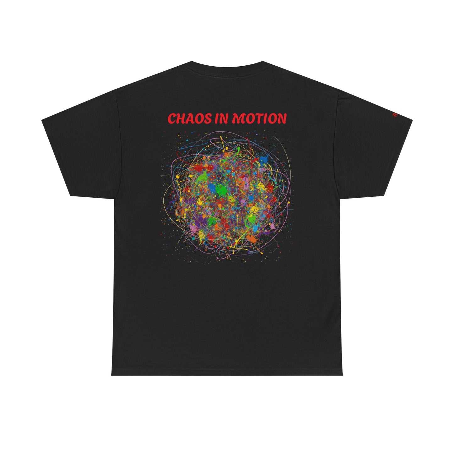 Dynamic Chaos Graphic Tee - Unisex Heavy Cotton T-Shirt, Casual Style