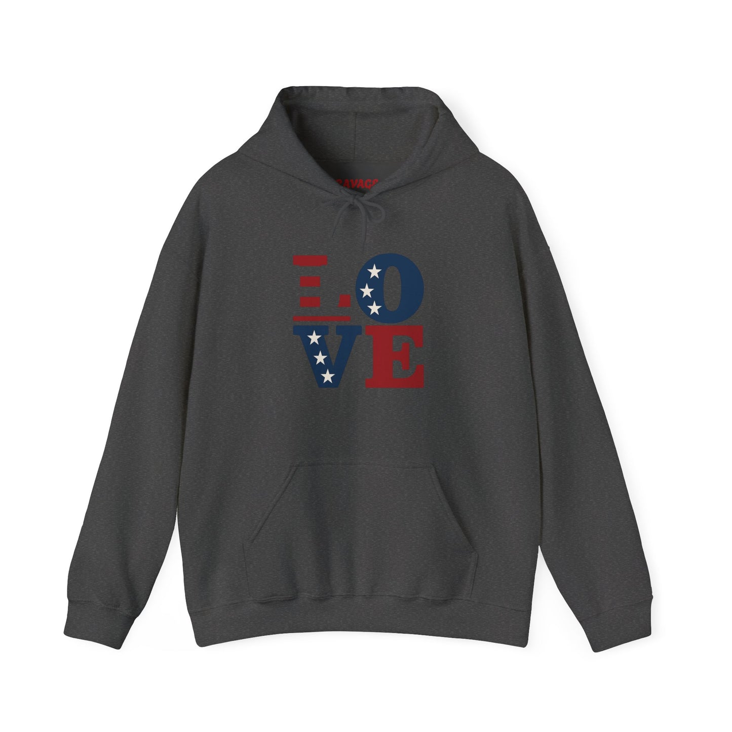 Unisex Hooded Sweatshirt with 'LOVE' Design - Cozy Gift for Friends, Valentine's Day, Casual Wear, Relaxation, Everyday Use