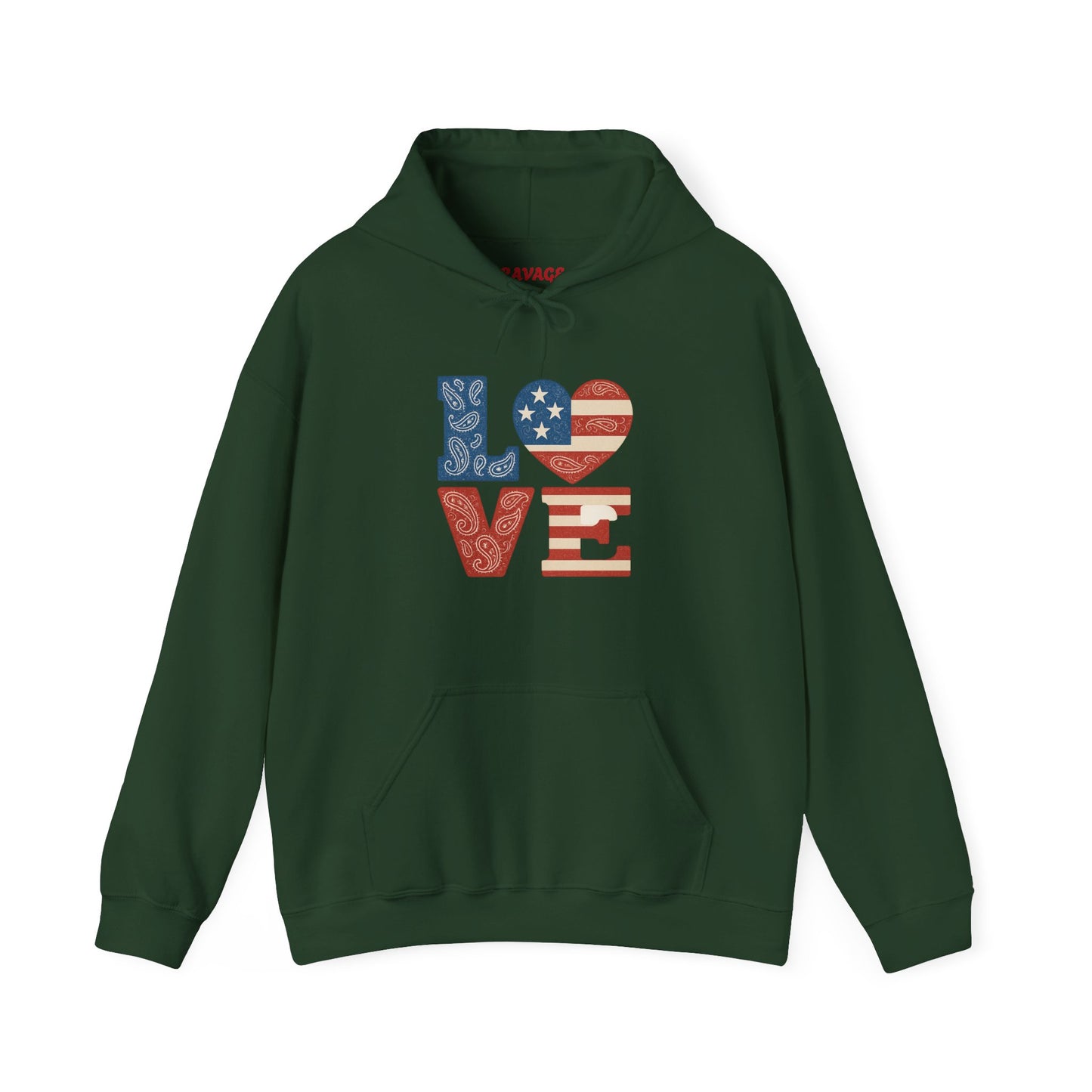 Unisex Hooded Sweatshirt with 'LOVE' Design - Cozy Gift for Friends, Valentine's Day, Casual Wear, Relaxation, Everyday Use