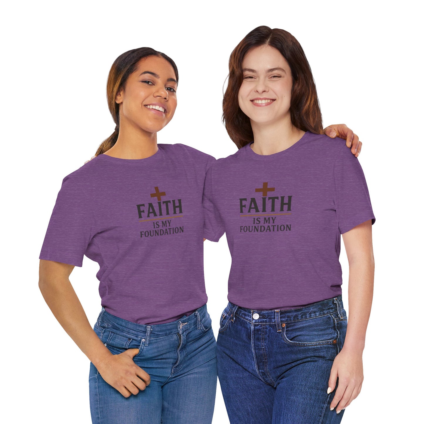 Faith Is My Foundation T-Shirt | Inspirational Graphic Tee | Casual Unisex Christian Apparel | Everyday Wear | Gift for Believers