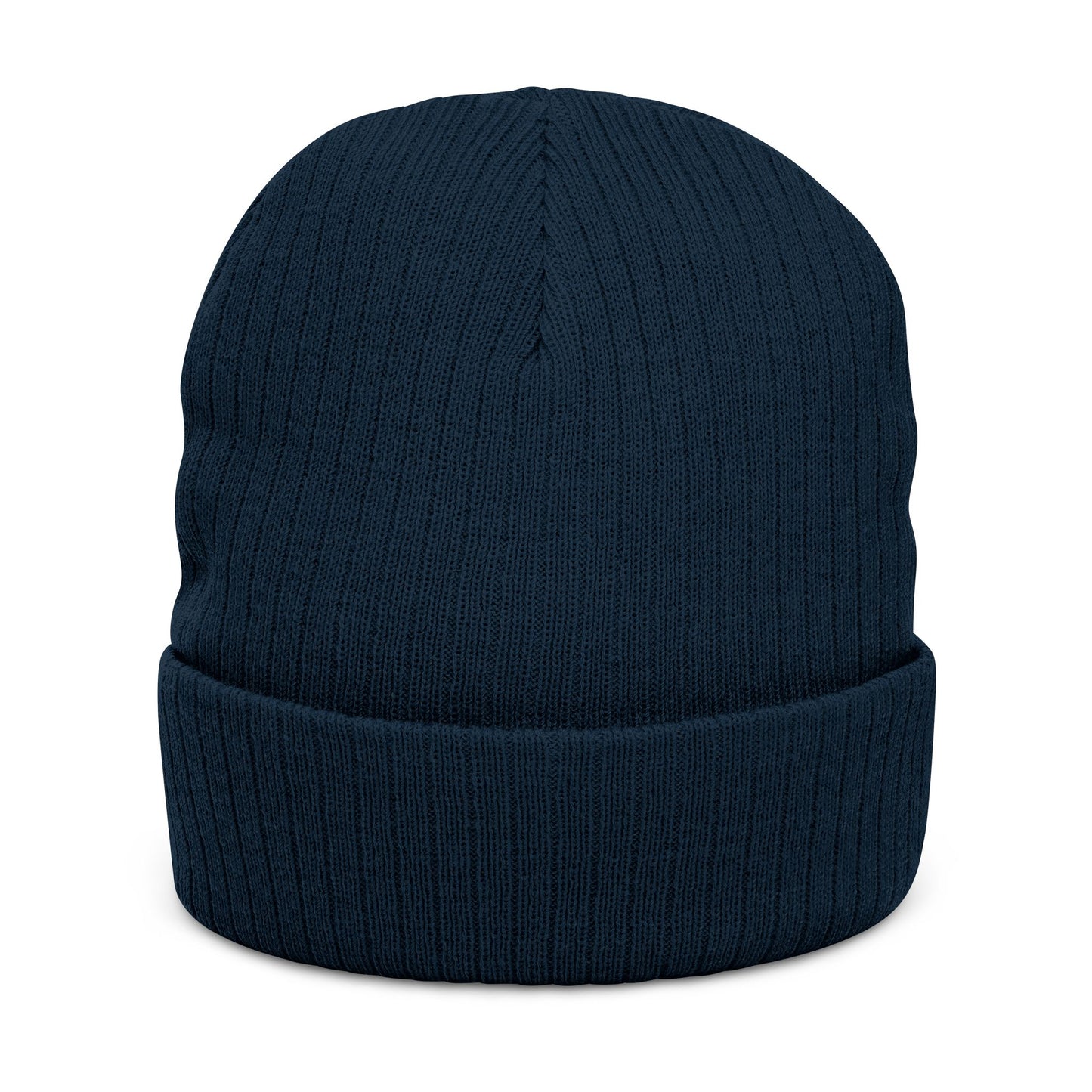 Embroidered Ribbed Beanie — “SHUTTLEMAN EST 2001” Cozy Knit Hat