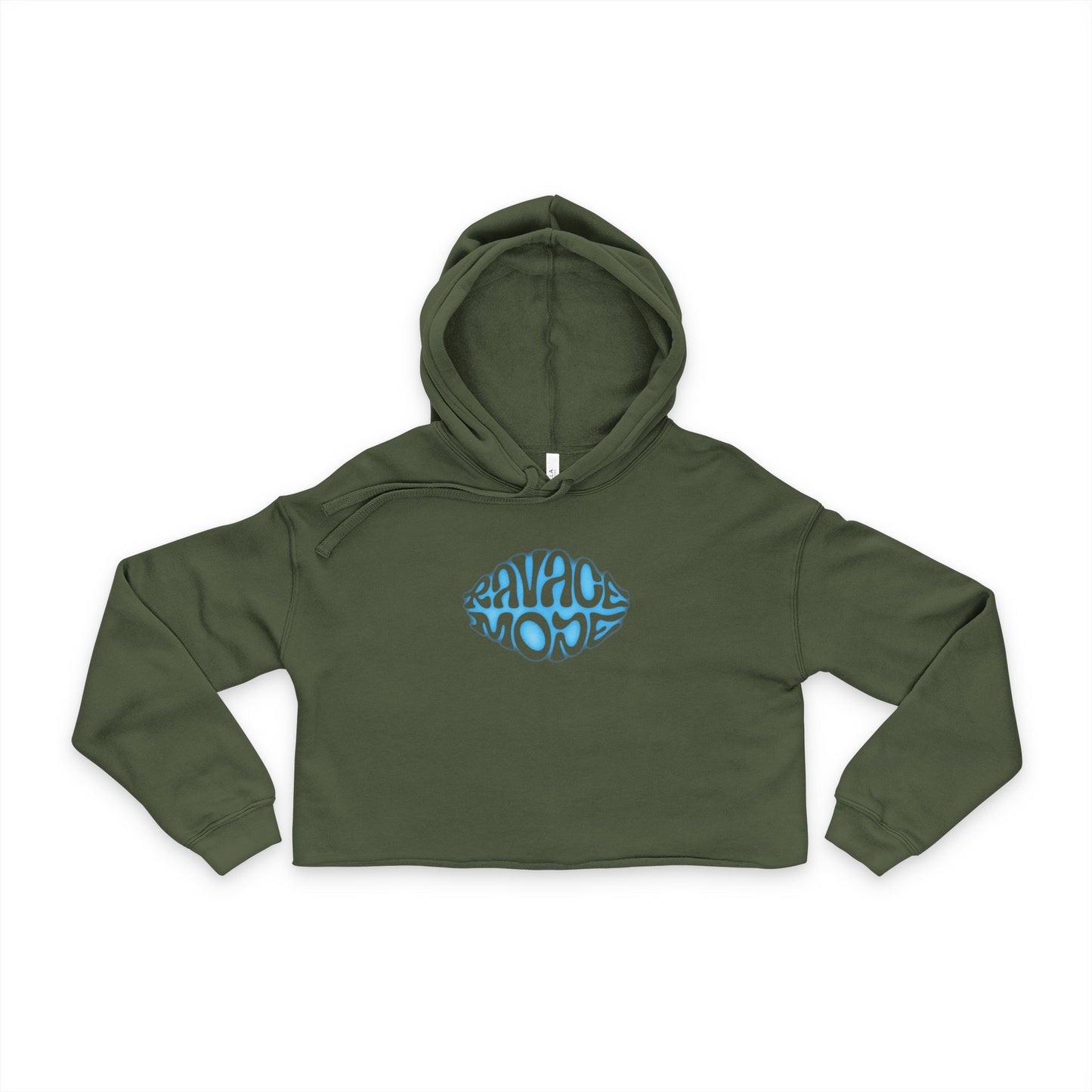 RAVAGE MODE Women's Cropped Hoodie, Trendy Crop Sweatshirt, Casual Streetwear, Gift for Her, Cool Summer Layer, Stylish Athleisure