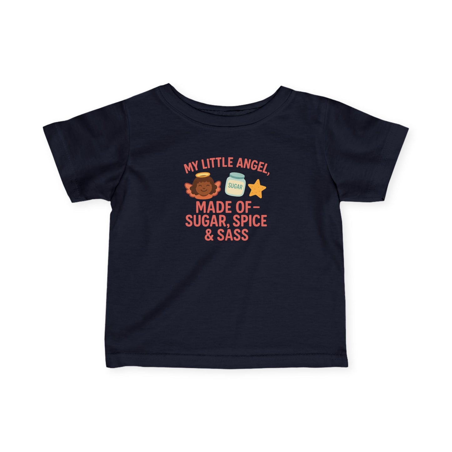 Cute Infant Tee: My Little Angel, Baby Clothing, Toddler Gift, Baby Shower Present, Kids Apparel, Sugar Spice & Sass