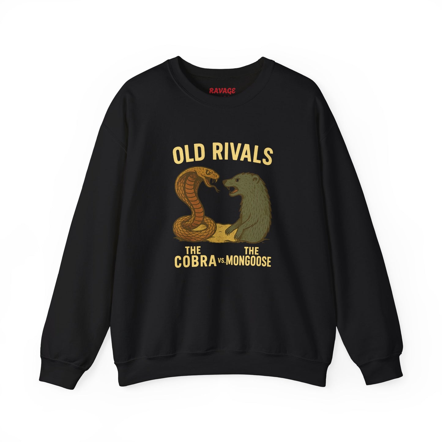 Combat Crewneck Sweatshirt | Old Rivals Cobra vs Mongoose Sweatshirt | Unisex Holiday Gift | Cozy Casual Wear | Perfect for Fans