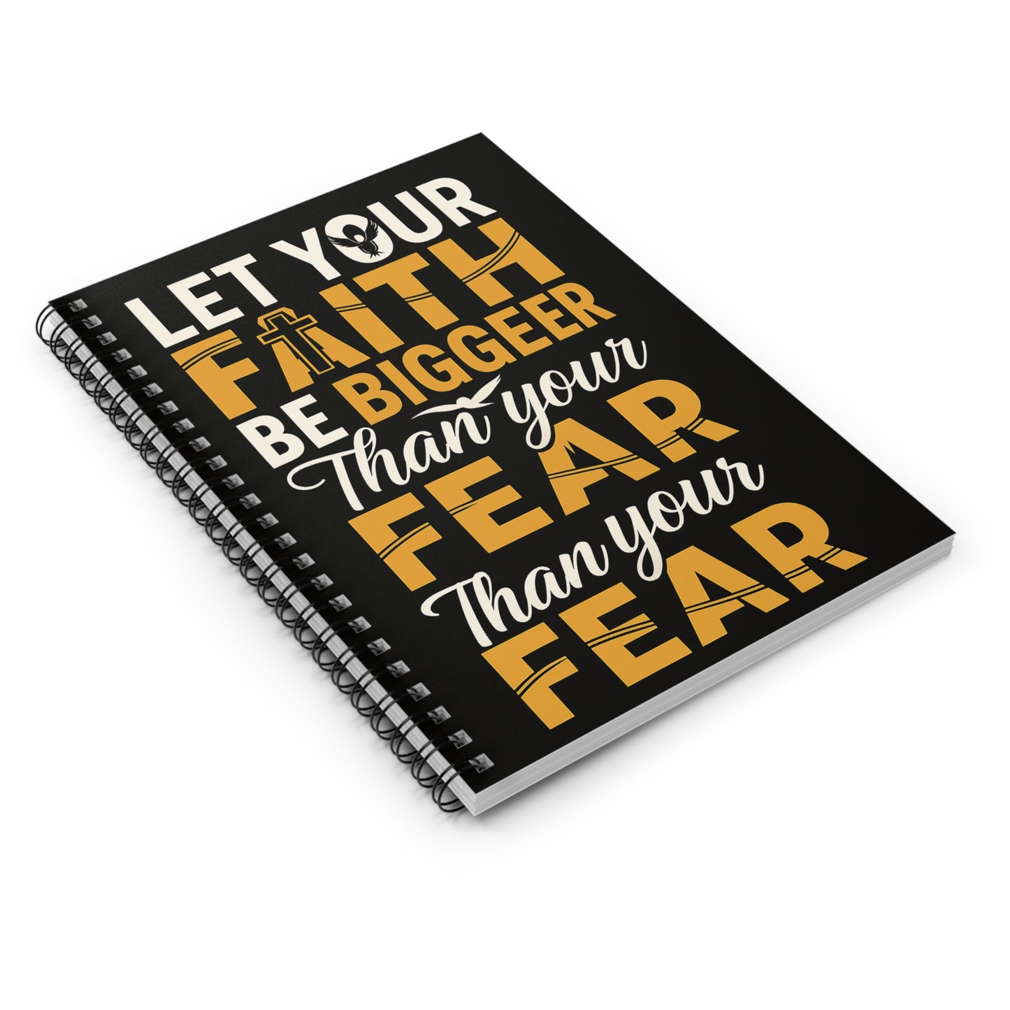 Inspirational Spiral Notebook - Faith Over Fear