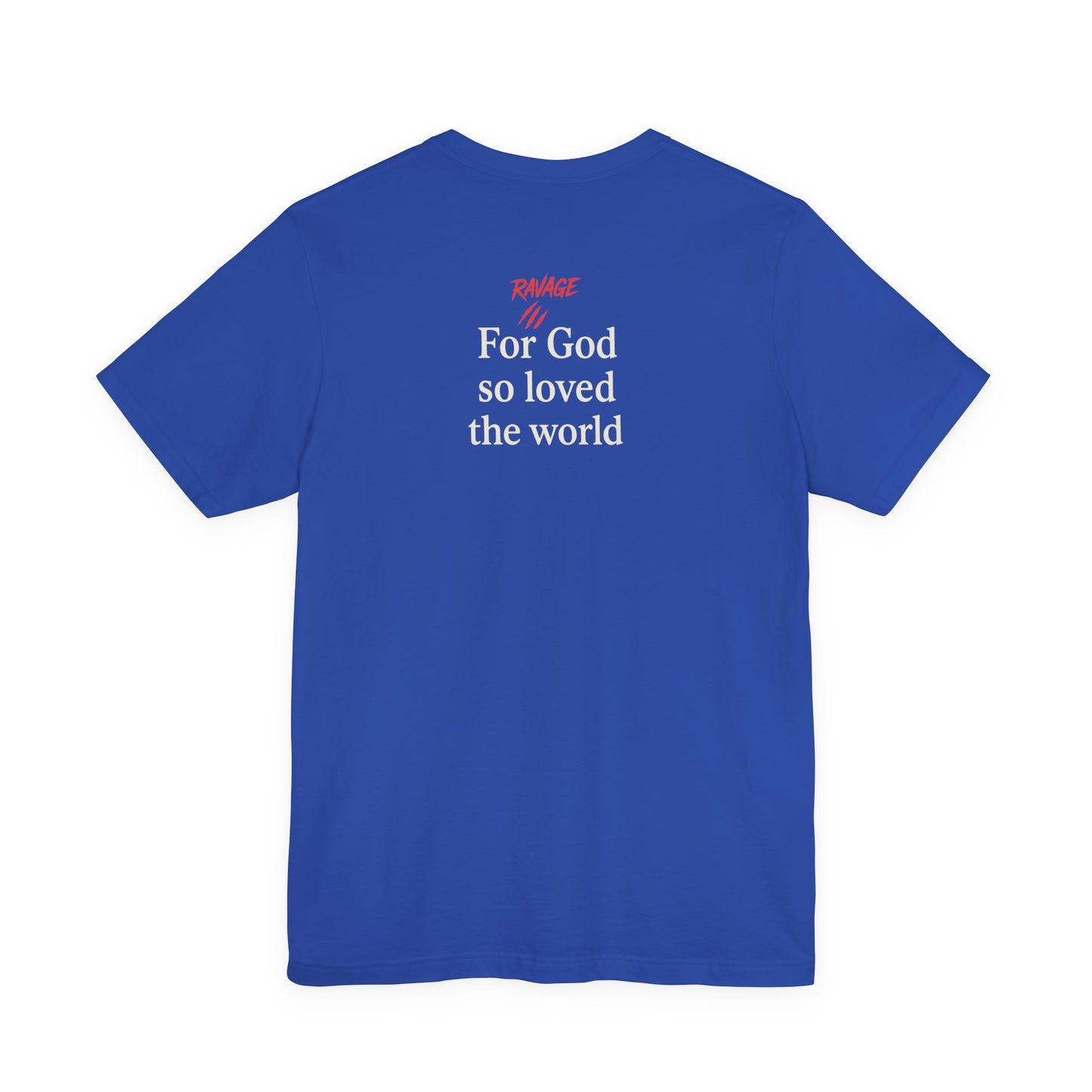 **JOHN 3:16 Faith-Inspired Unisex Tee – Christian Scripture T-Shirt, Religious Apparel, Inspirational Gift, Bible Verse Faith Shirt**