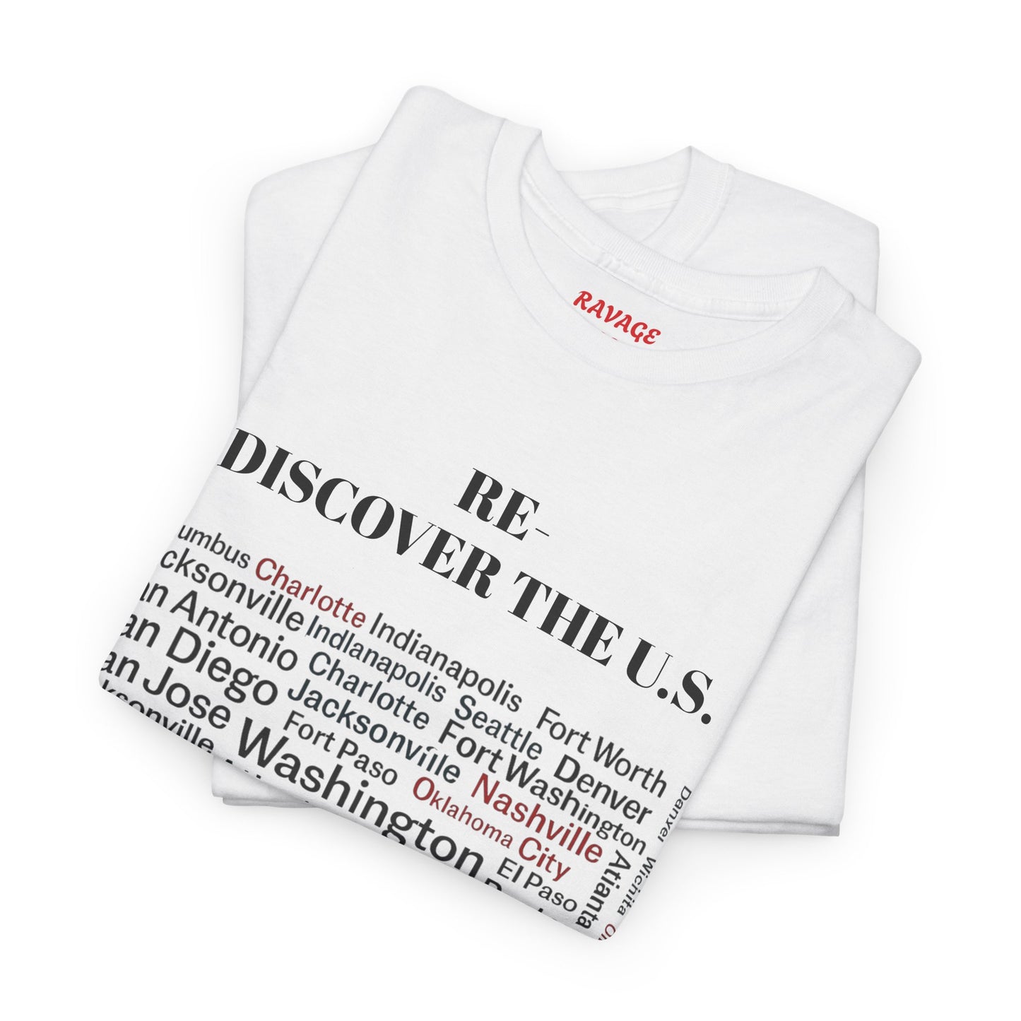 Re-Discover the U.S. Unisex Exploratory Travel T-Shirt, Adventure Tee, USA Discovery Shirt