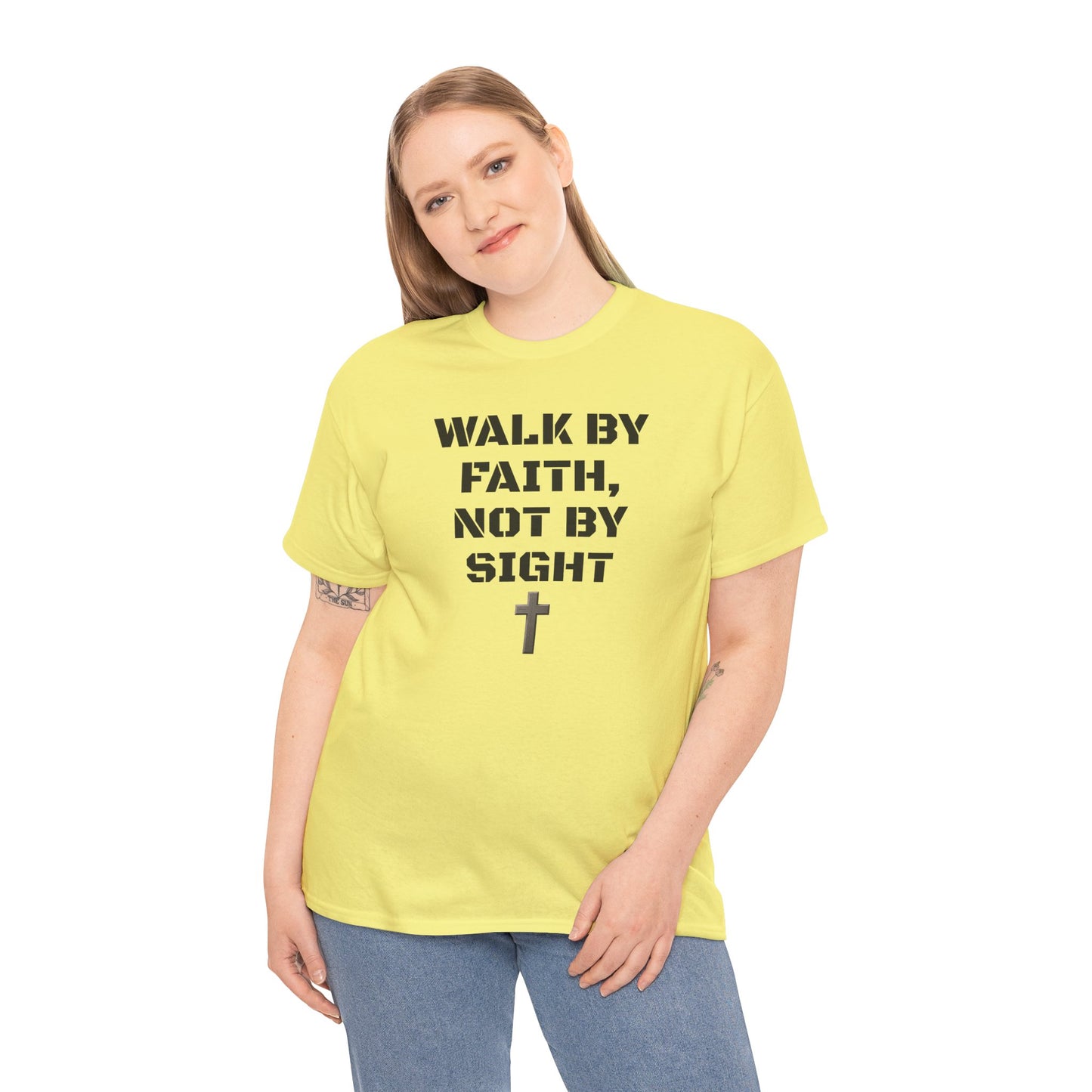 Walk by Faith Not by Sight Christian Sweatshirt | Inspirational Unisex Crewneck | Ravage Tees Faith Collection
