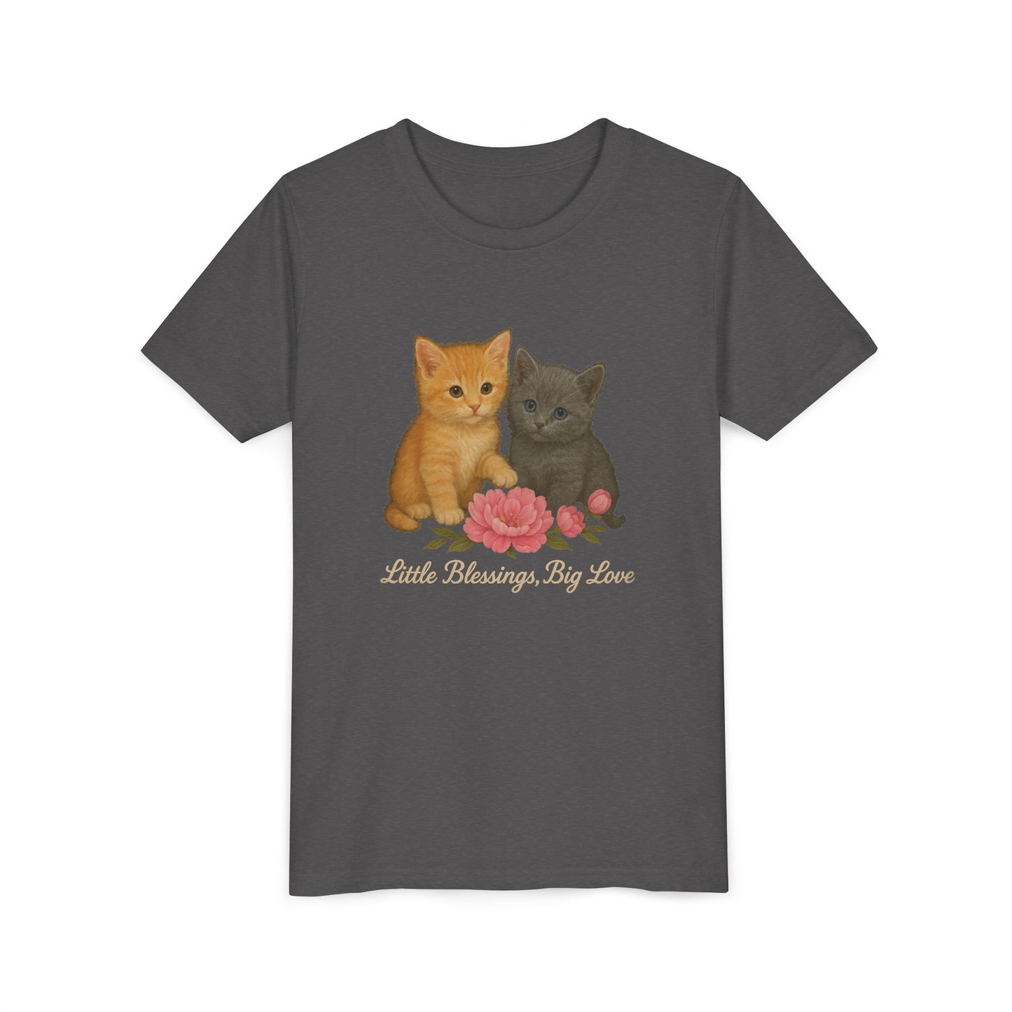 Adorable Kitten Youth Tee - Cute Cat Tee for Kids, Gifts for Cat Lovers, Birthday Present, Animal Lovers Shirt, Playful Kids Shirt