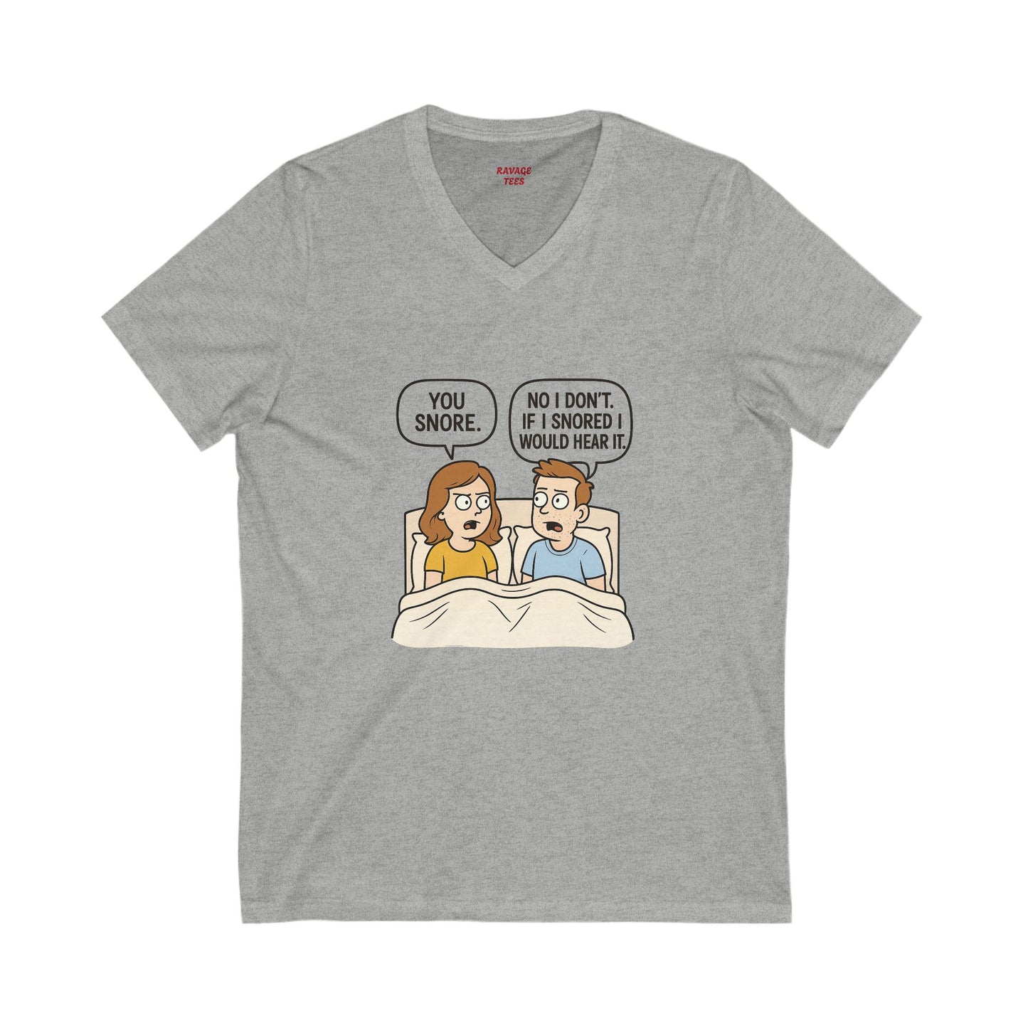 Unisex Comfortable T-Shirt, Humorous Sleepwear, Gift for Couples, Quirky Bedtime Shirt, Relationship Humor