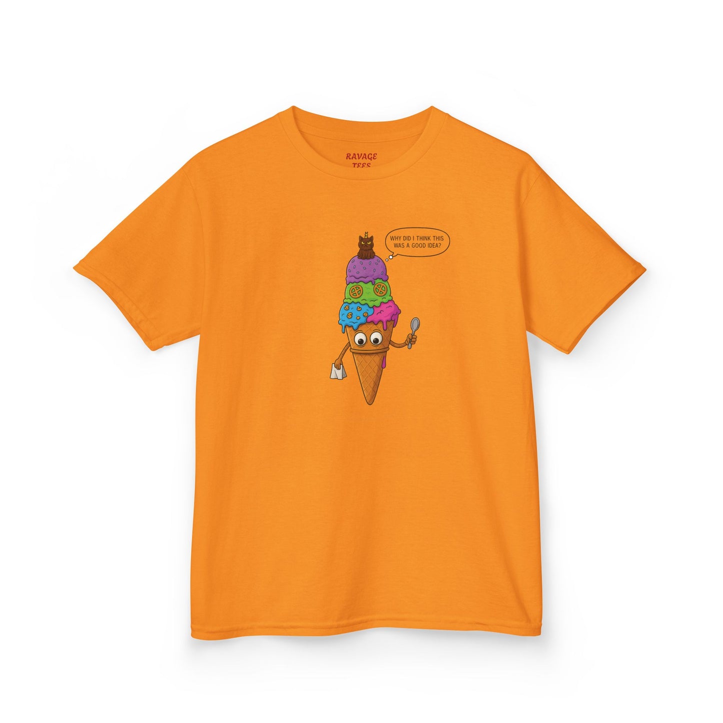 Kids Ice Cream Cone T-Shirt - Fun Summer Apparel, Perfect Gift for Birthdays, Playdates, Ice Cream Lovers, Family Outings