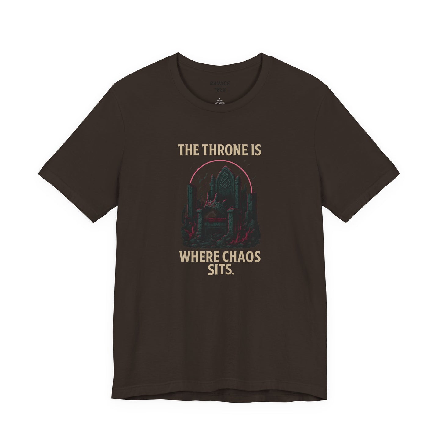 Chaos Throne Graphic Tee | Unisex T-Shirt | Funny Gamer Shirt | Trendy Casual Wear | Unique Gift Idea