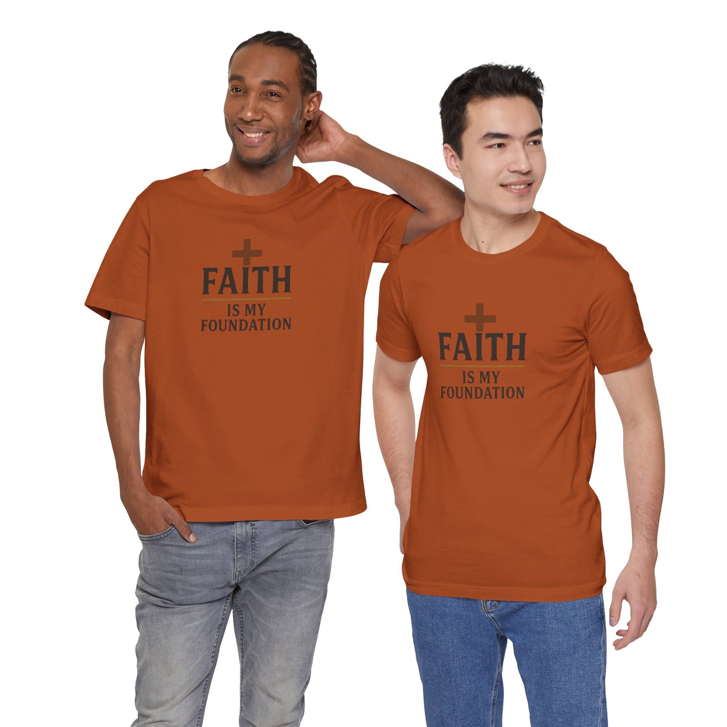 Faith Is My Foundation T-Shirt | Inspirational Graphic Tee | Casual Unisex Christian Apparel | Everyday Wear | Gift for Believers
