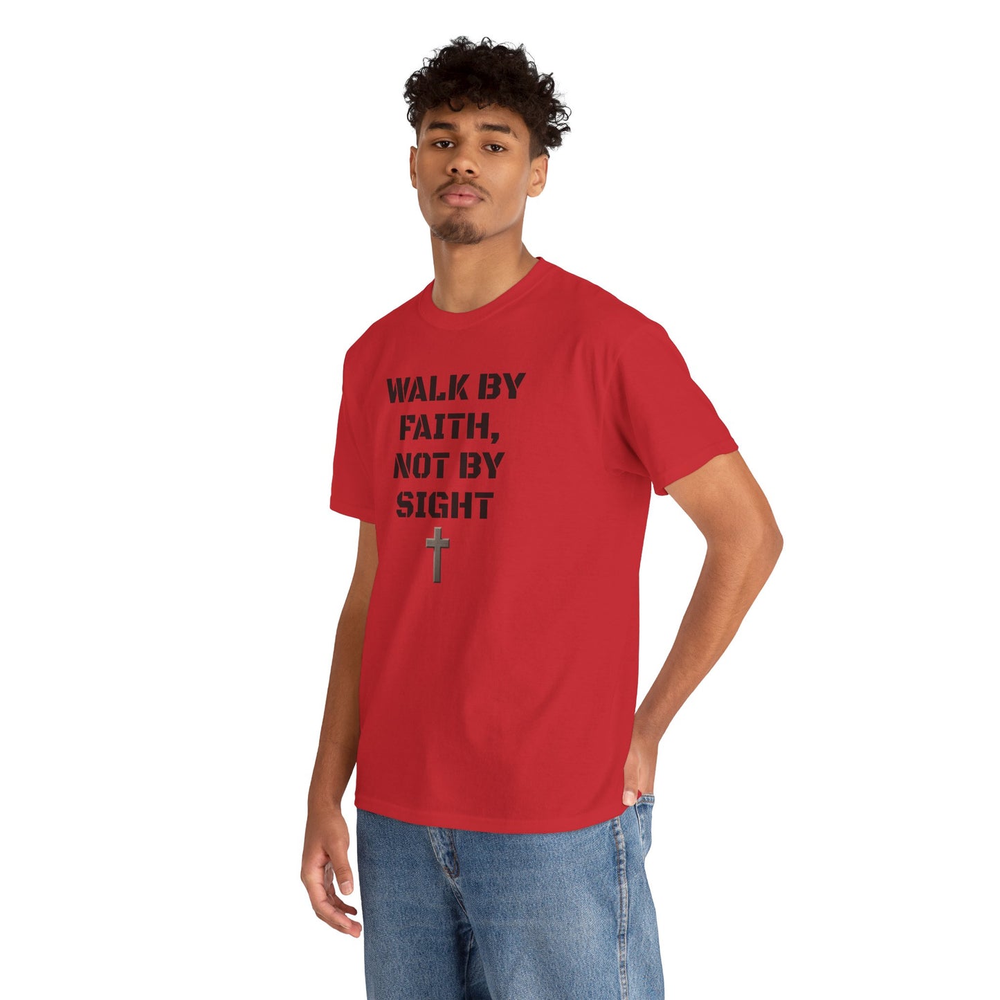 Walk by Faith Not by Sight Christian Sweatshirt | Inspirational Unisex Crewneck | Ravage Tees Faith Collection