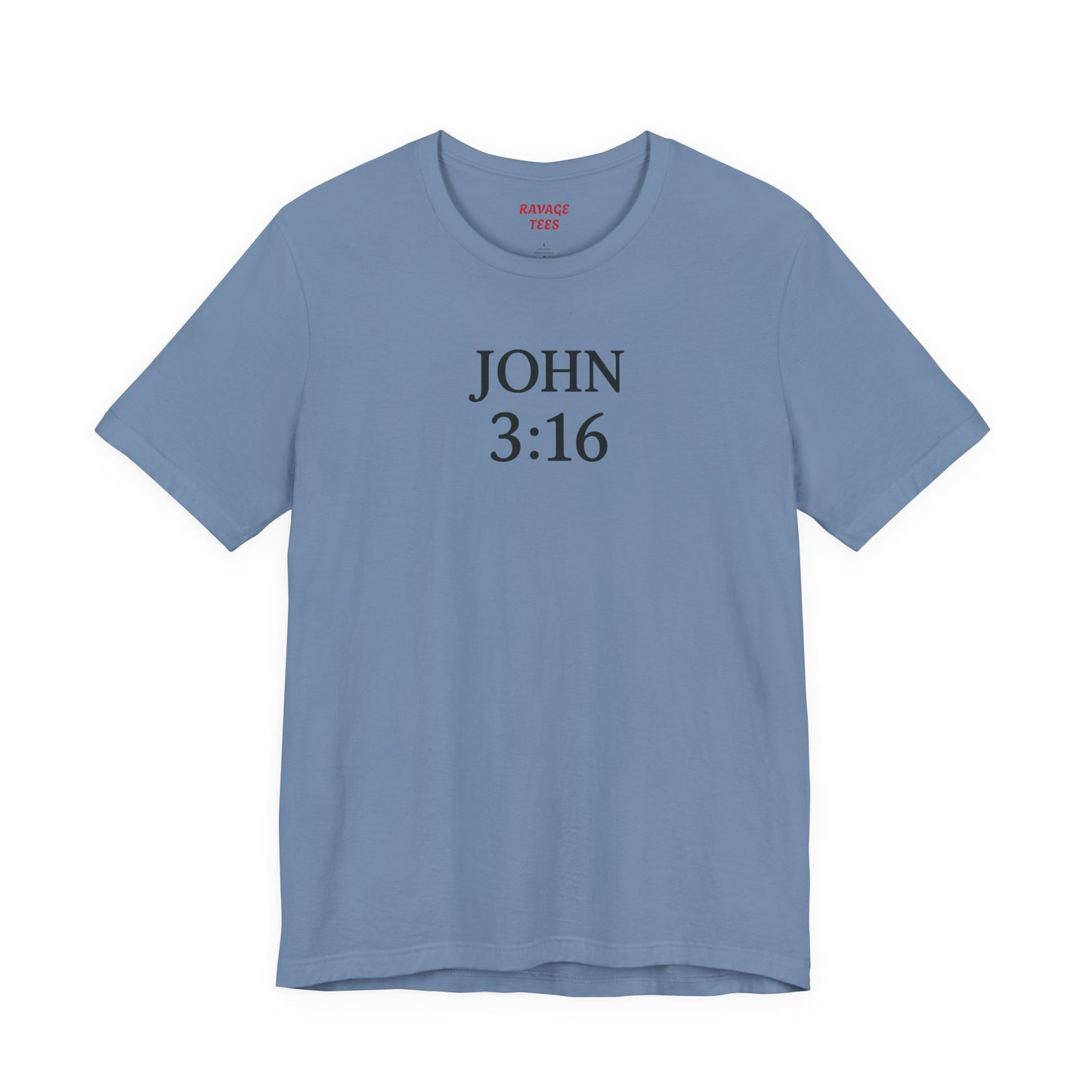 **JOHN 3:16 Faith-Inspired Unisex Tee – Christian Scripture T-Shirt, Religious Apparel, Inspirational Gift, Bible Verse Faith Shirt**