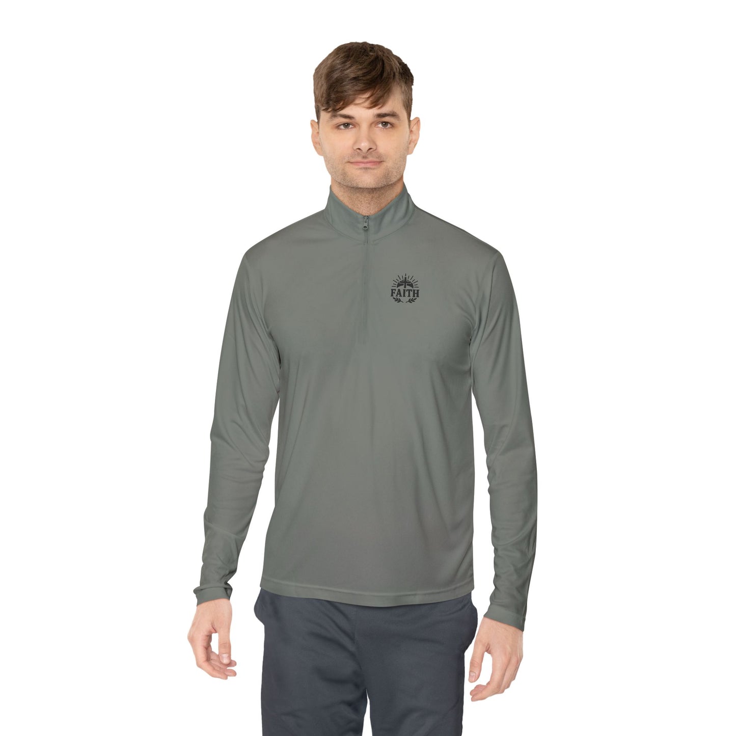 Unisex FAITH Quarter-Zip Pullover | Athletic & Casual Fall Layer