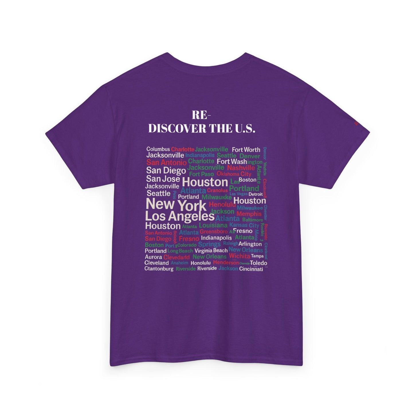 Re-Discover the U.S. Urban Cityscape Tee - Unisex Heavy Cotton Tee