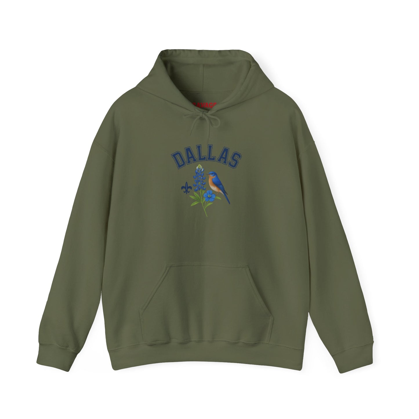 DALLAS Unisex Hoodie – Cozy Sweatshirt, Casual Travel Souvenir, Relaxed Streetwear Gift for Nature & City Lovers