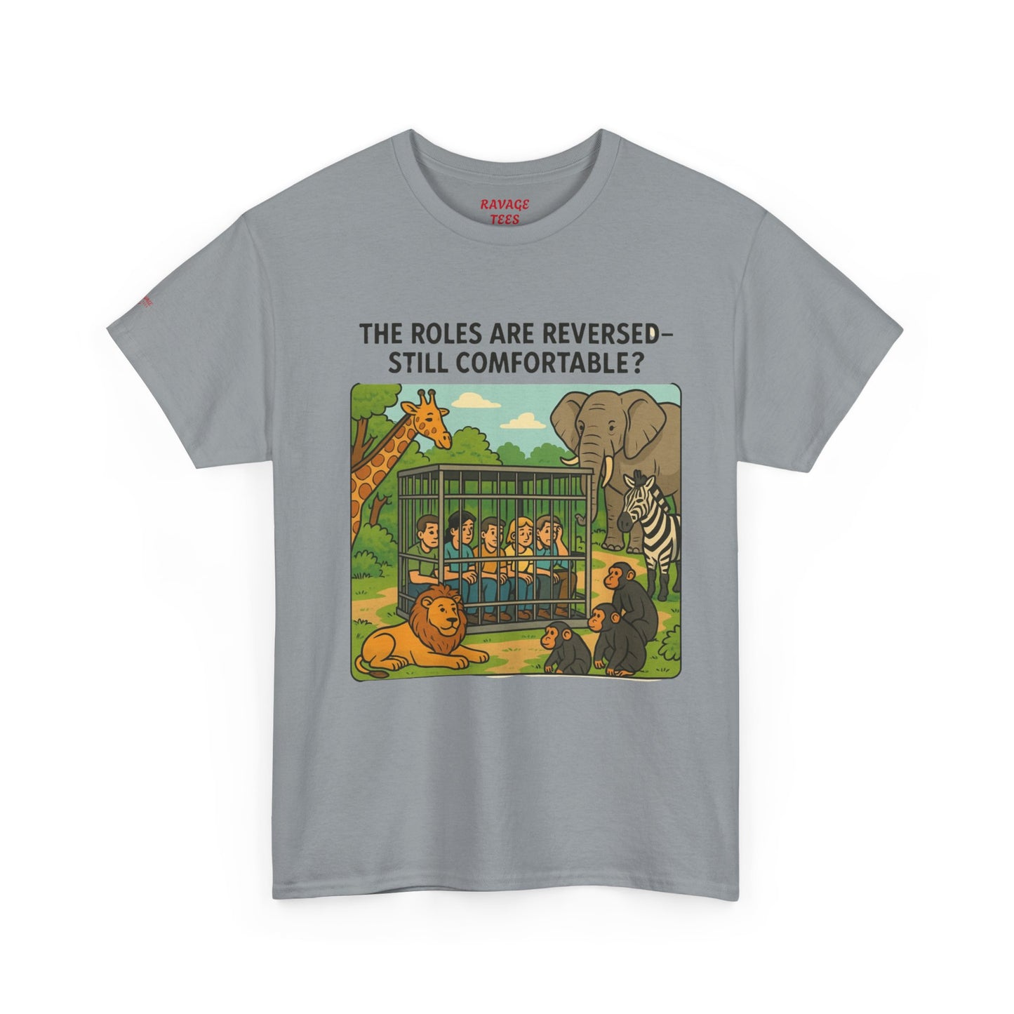 The Roles are Reversed- Are You Comfortable -Humorous Unisex Heavy Cotton Tee