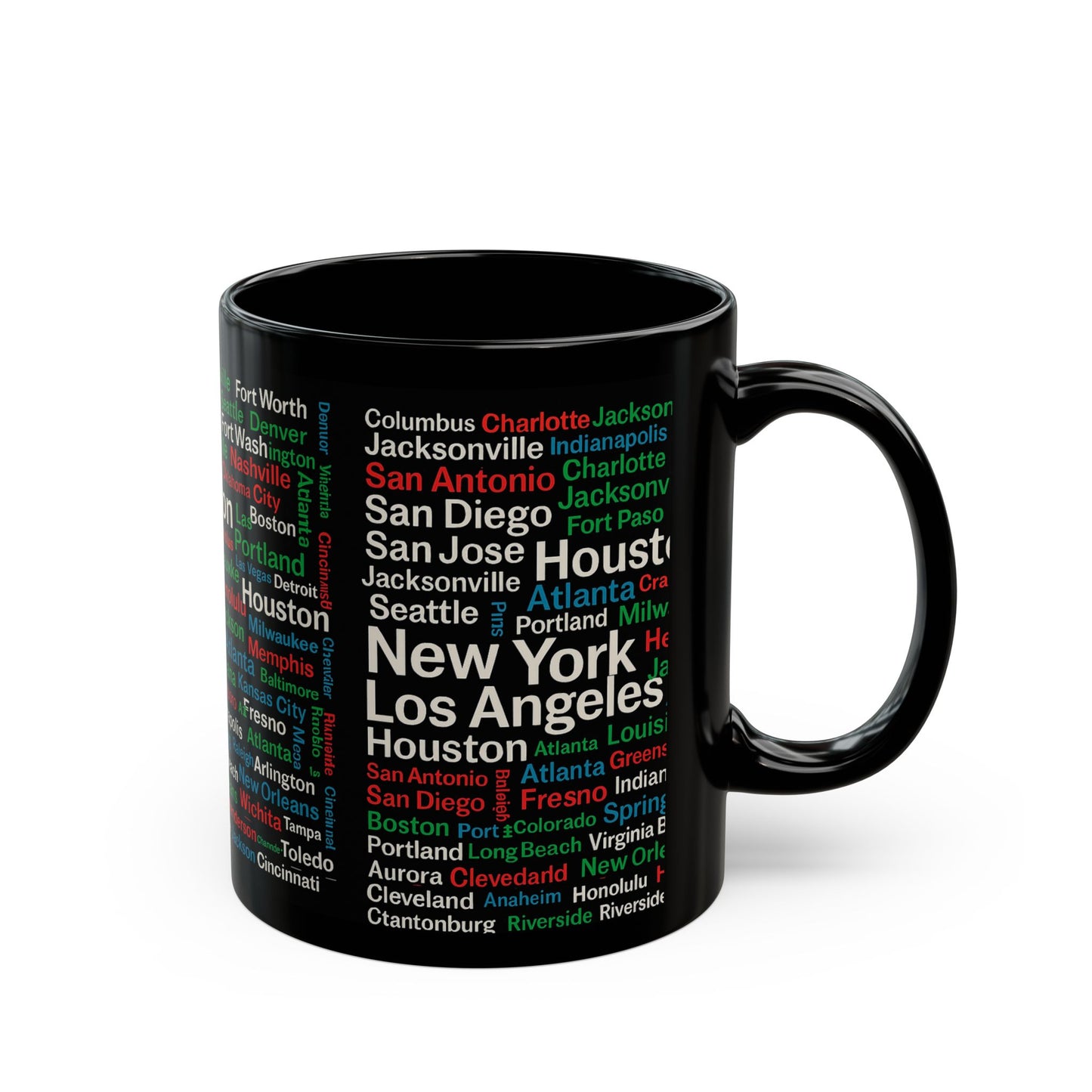 Re-Discover th U.S. Black Mug | Urban Design Ceramics |