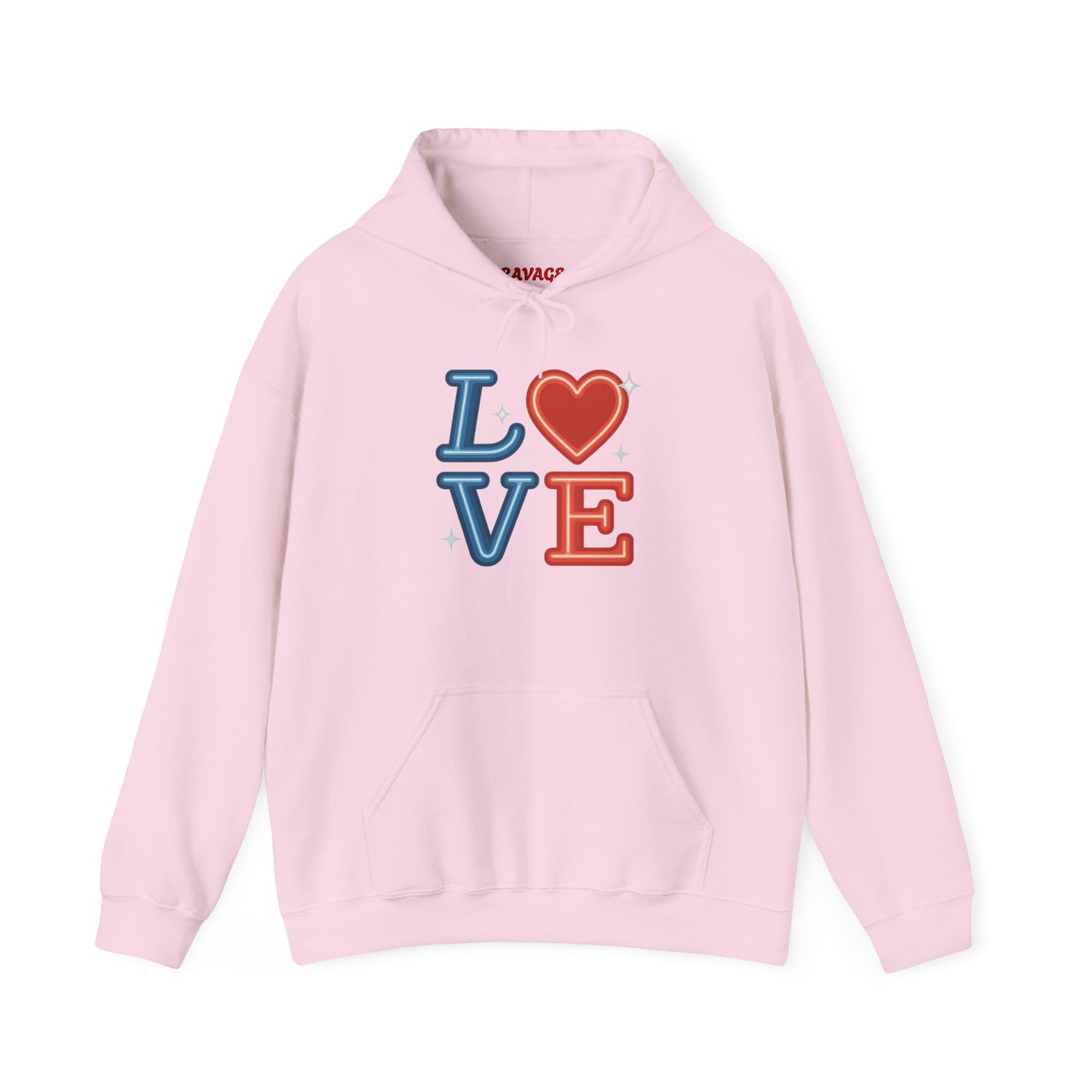 Unisex Hooded Sweatshirt with 'LOVE' Design - Cozy Gift for Friends, Valentine's Day, Casual Wear, Relaxation, Everyday Use