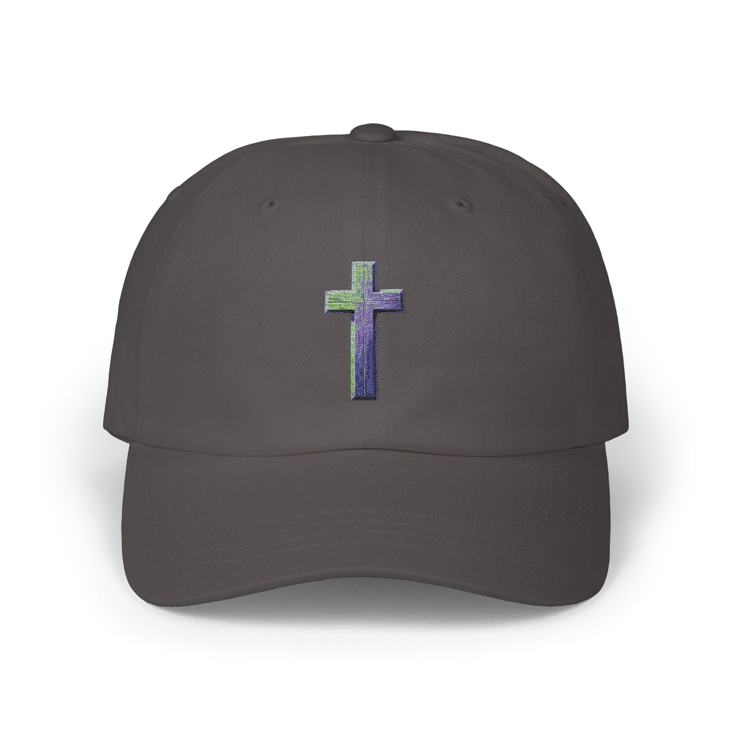 Classic Cap with Colorful Cross Design - Faith-Based Hat, Gift for Dads, Casual Wear, Stylish Accessory