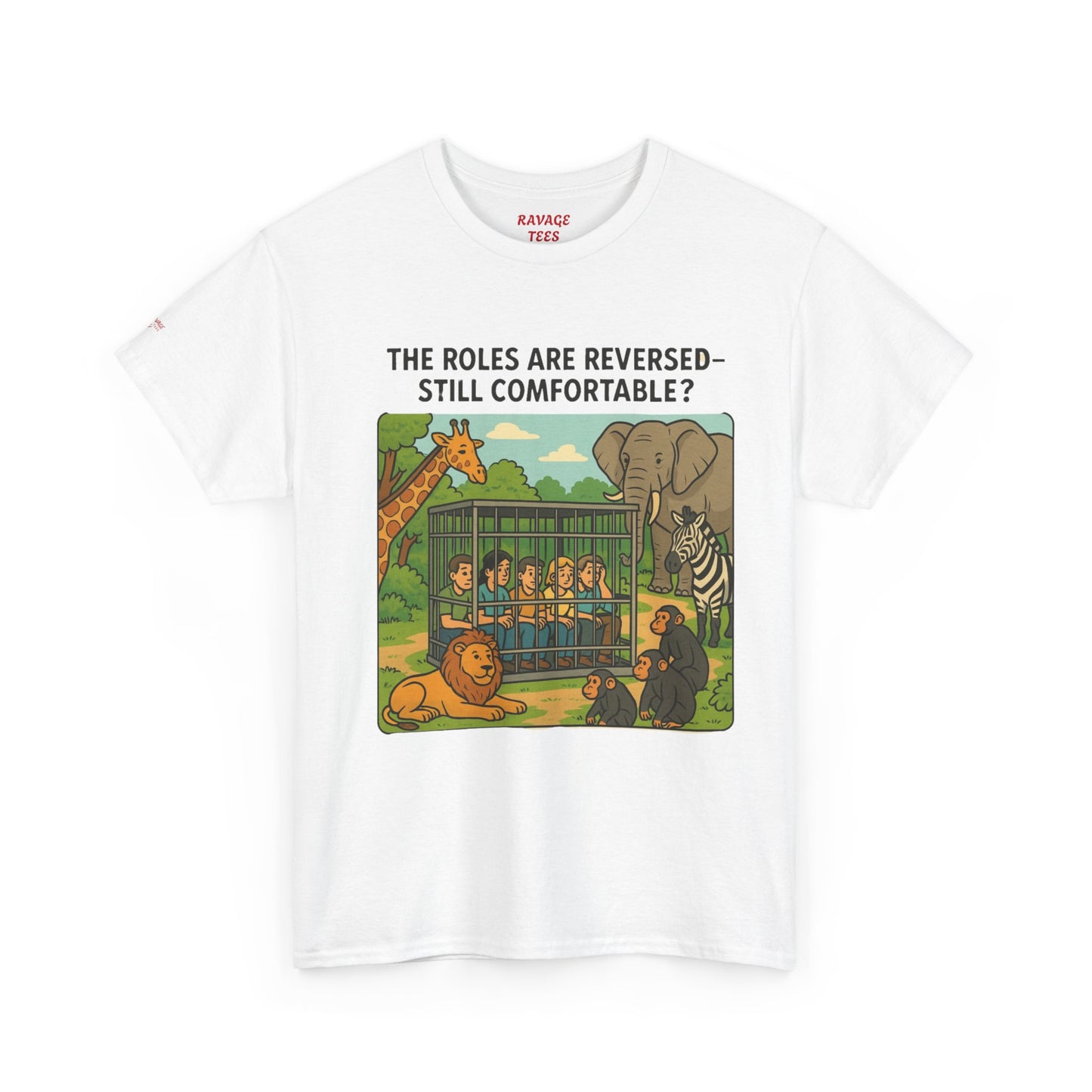 The Roles are Reversed- Are You Comfortable. Humorous Unisex Heavy Cotton Tee