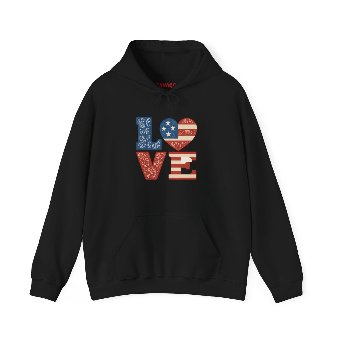 Unisex Hooded Sweatshirt with 'LOVE' Design - Cozy Gift for Friends, Valentine's Day, Casual Wear, Relaxation, Everyday Use
