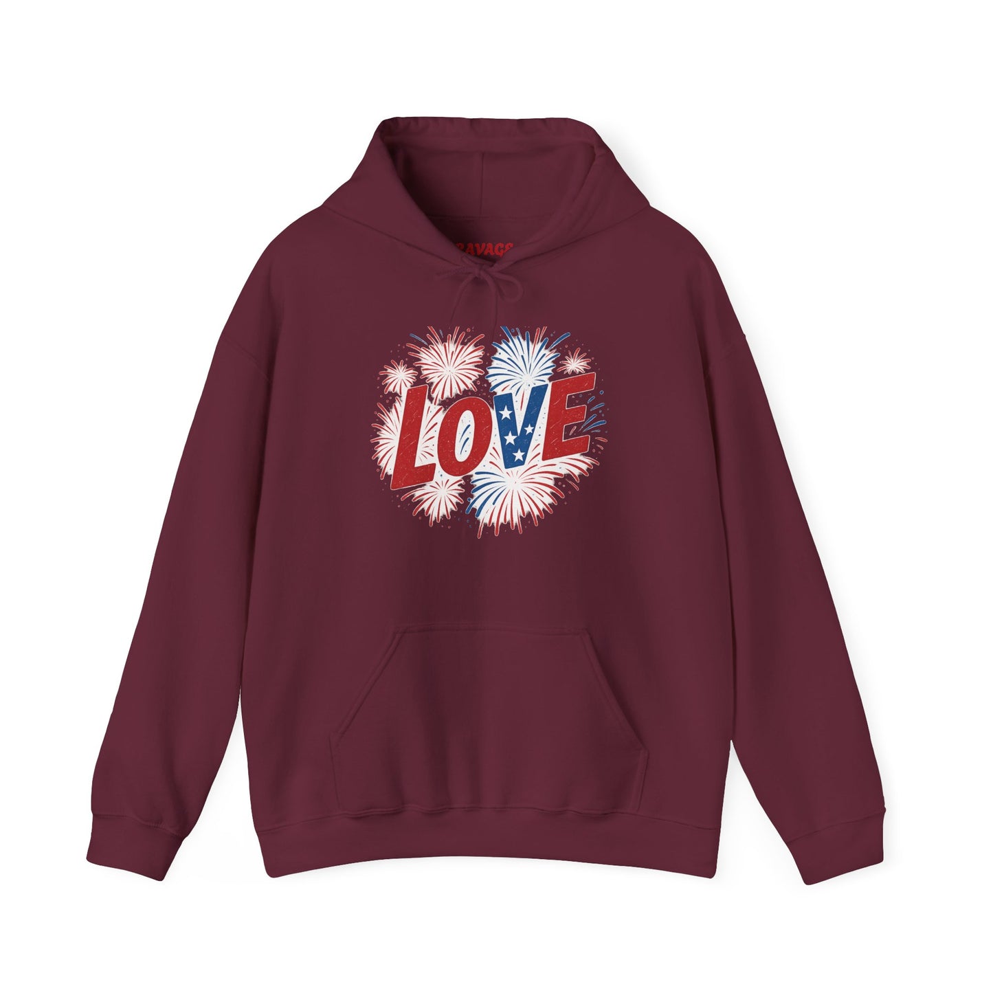 Unisex Hooded Sweatshirt with 'LOVE' Design - Cozy Gift for Friends, Valentine's Day, Casual Wear, Relaxation, Everyday Use