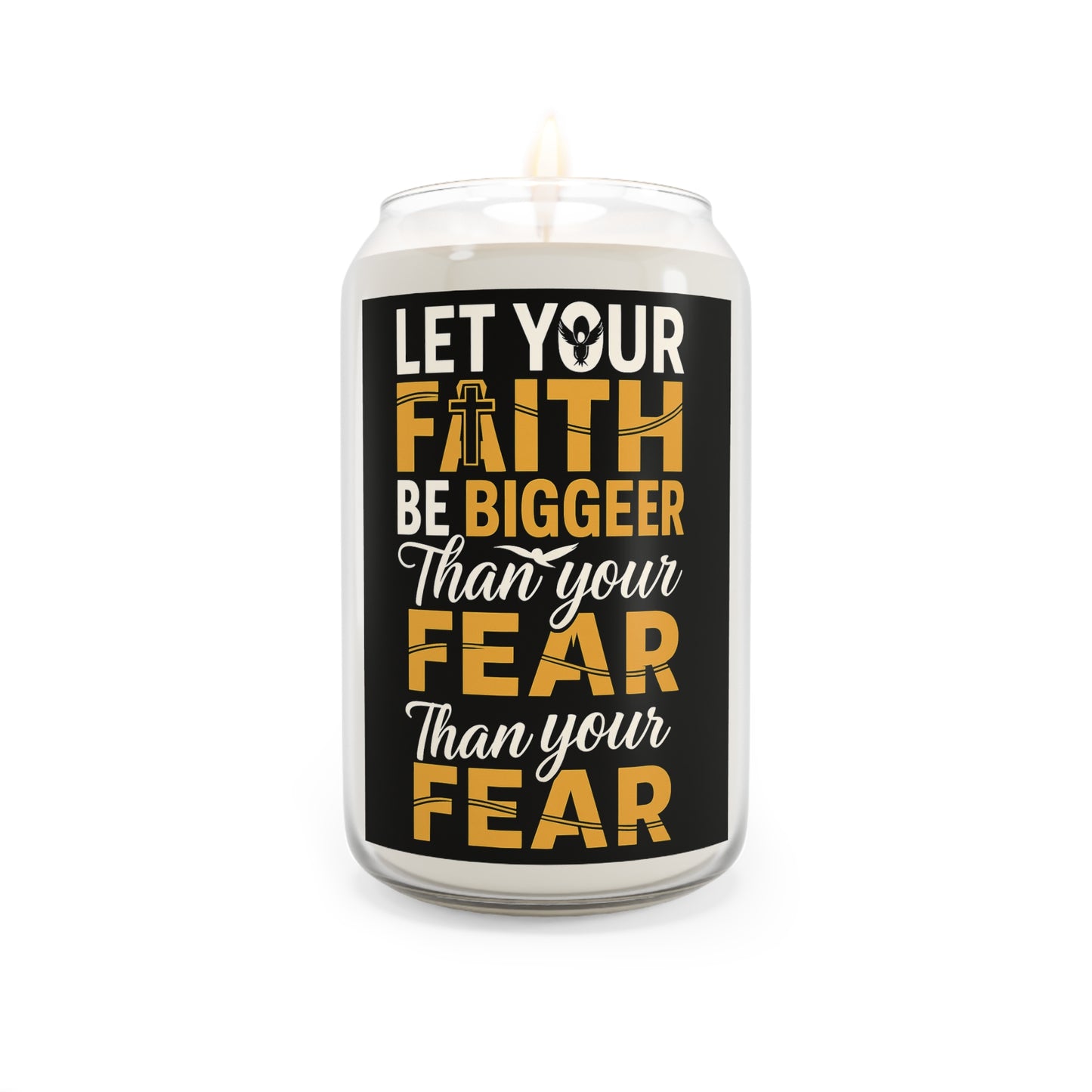 Faith-Inspired Scented Soy Candle, Relaxing Home Décor, Gift for Friends, Aromatherapy Candle, Inspirational Gift