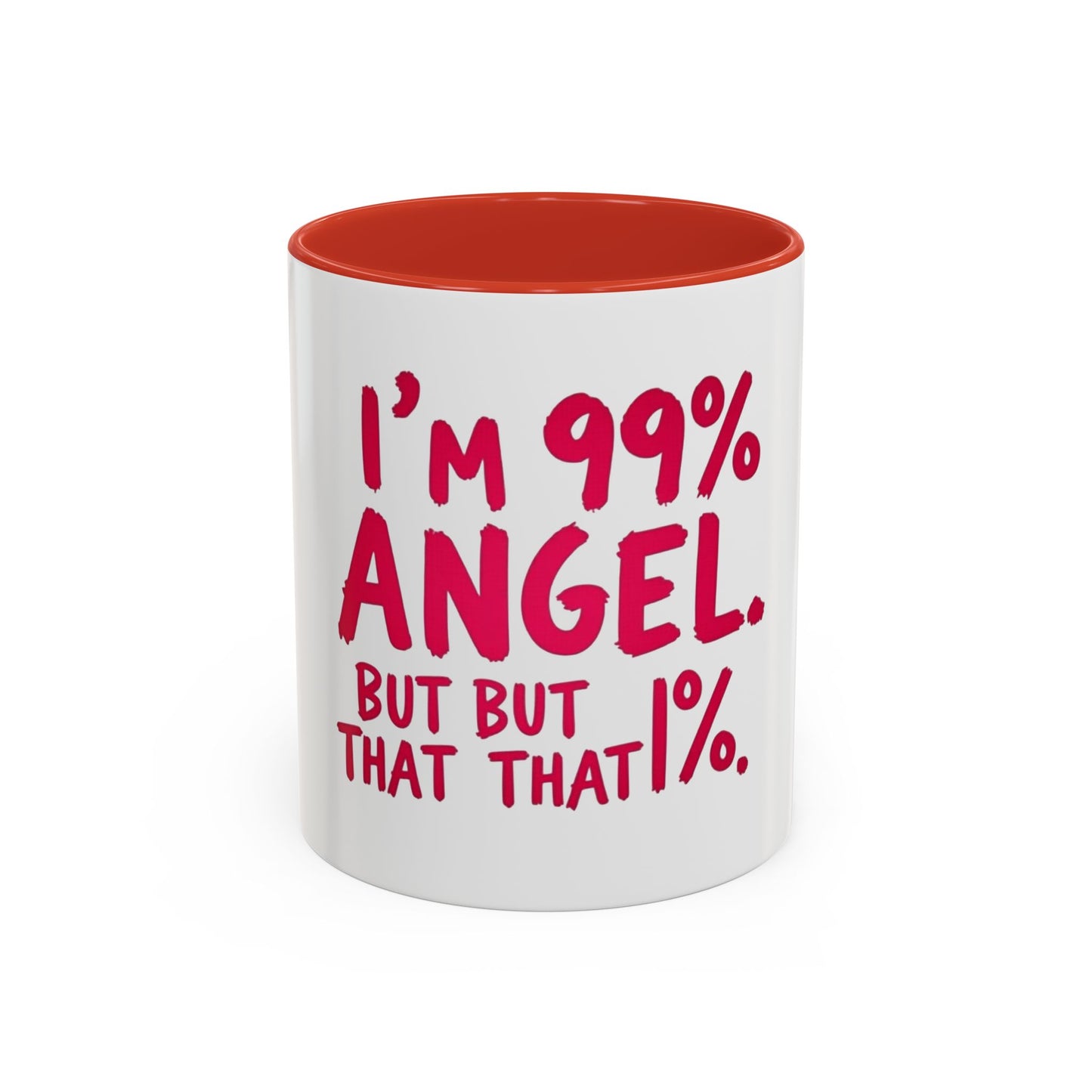 Humorous Accent Coffee Mug - Perfect Gift for Friends, Playful Coffee Lovers, Angel-Themed Decor, Birthday Present, Funny Quote Mugs