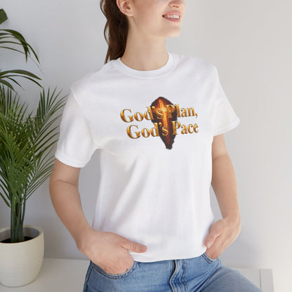 Christian Tee "God's Plan, God's Pace"