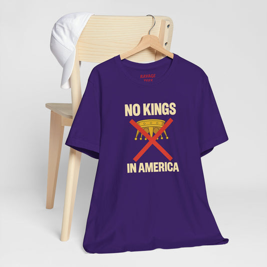 NO KINGS Revolutionary Statement Tee – Unisex Protest Shirt for Freedom, Equality & Independence Day Casual Wear