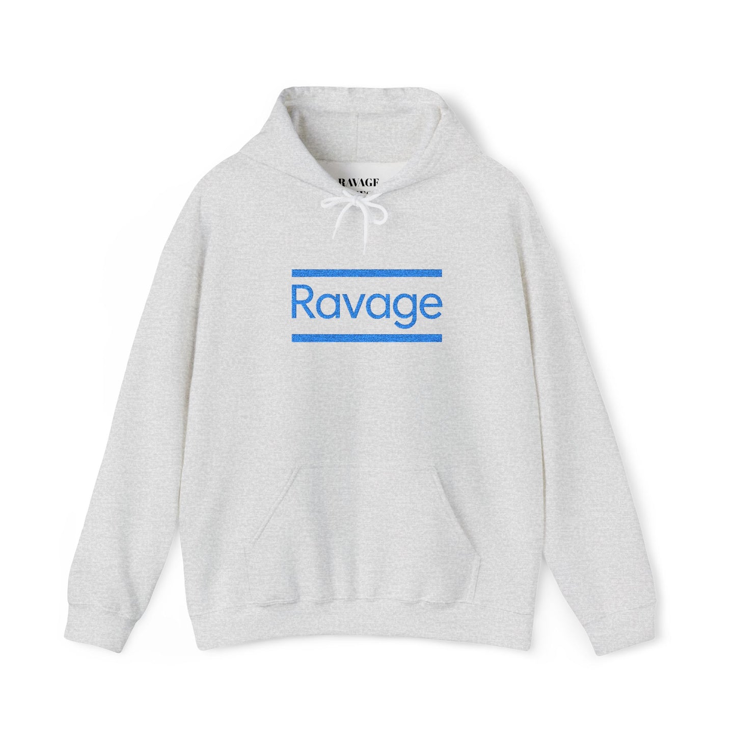 Ravage Blue Embroidered Hoodie