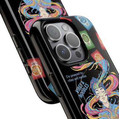 Noodle Lover Phone Case: Vibrant Cute Foodie Magnetic Anime Style