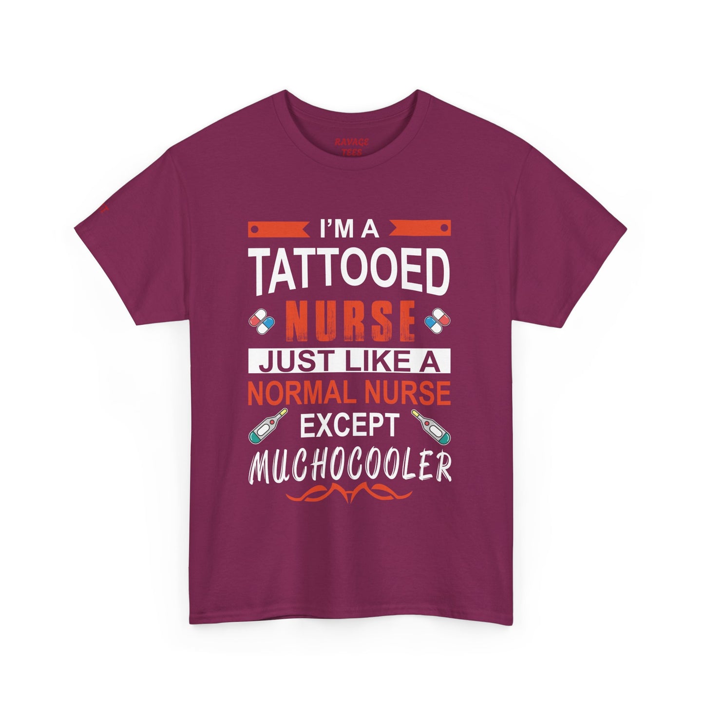 Tattooed Nurse Tee - Unisex Cotton Shirt for Nurse Appreciation, Medical Humor Tee, Fun [...]