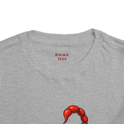 Toddler Tee - Cute Frog Riding Scorpion Graphic