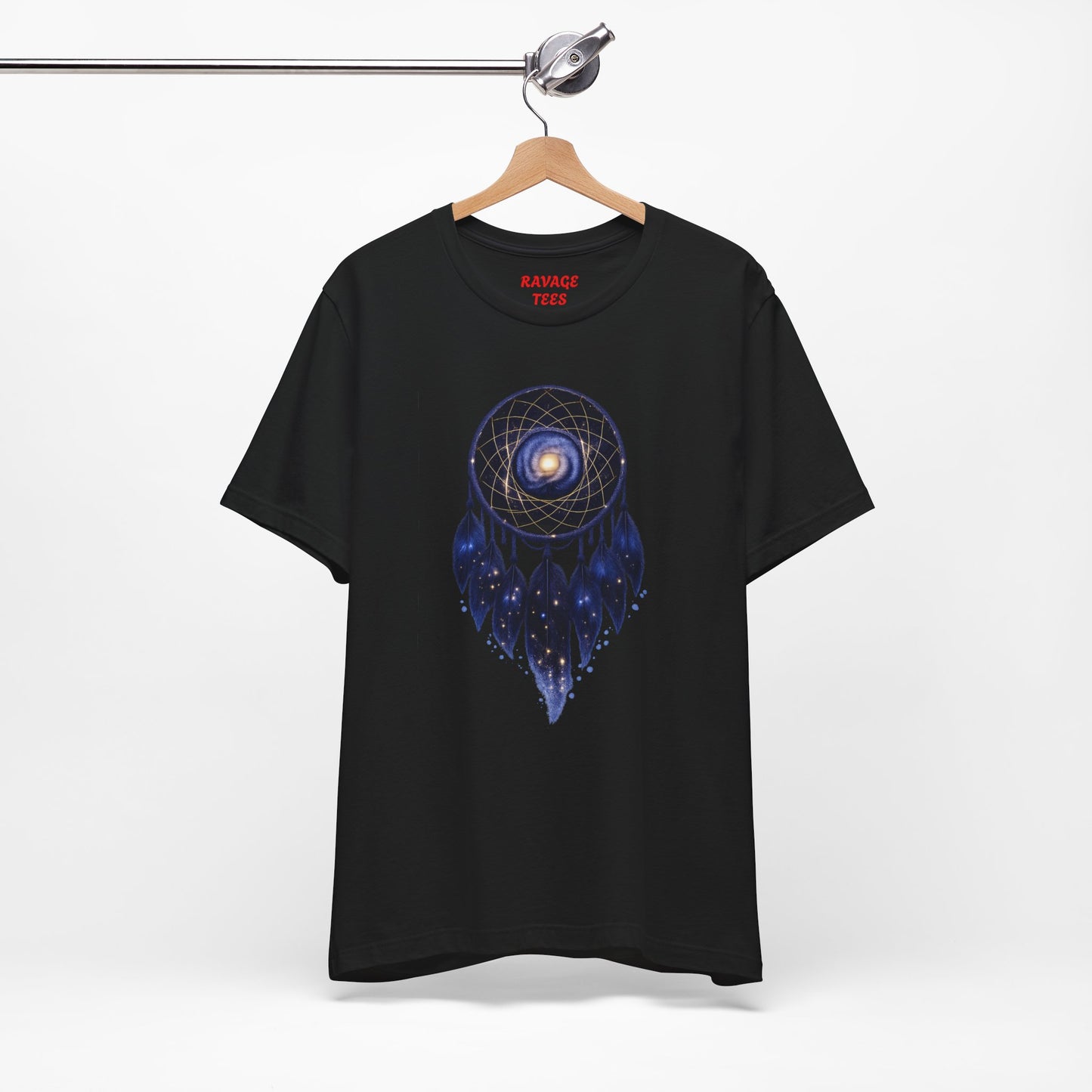 Dreamcatcher Galaxy T-Shirt — Mystical Cosmic Feather Tee