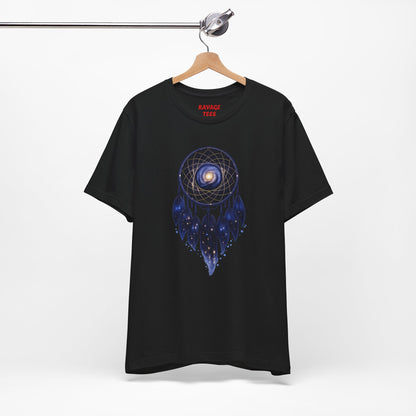 Dreamcatcher Galaxy T-Shirt — Mystical Cosmic Feather Tee