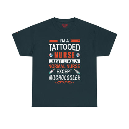 Tattooed Nurse Tee - Unisex Cotton Shirt for Nurse Appreciation, Medical Humor Tee, Fun [...]