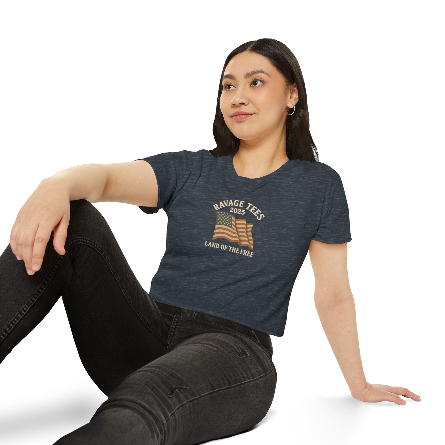 RAVAGE Crop Top: "Land of the Free"