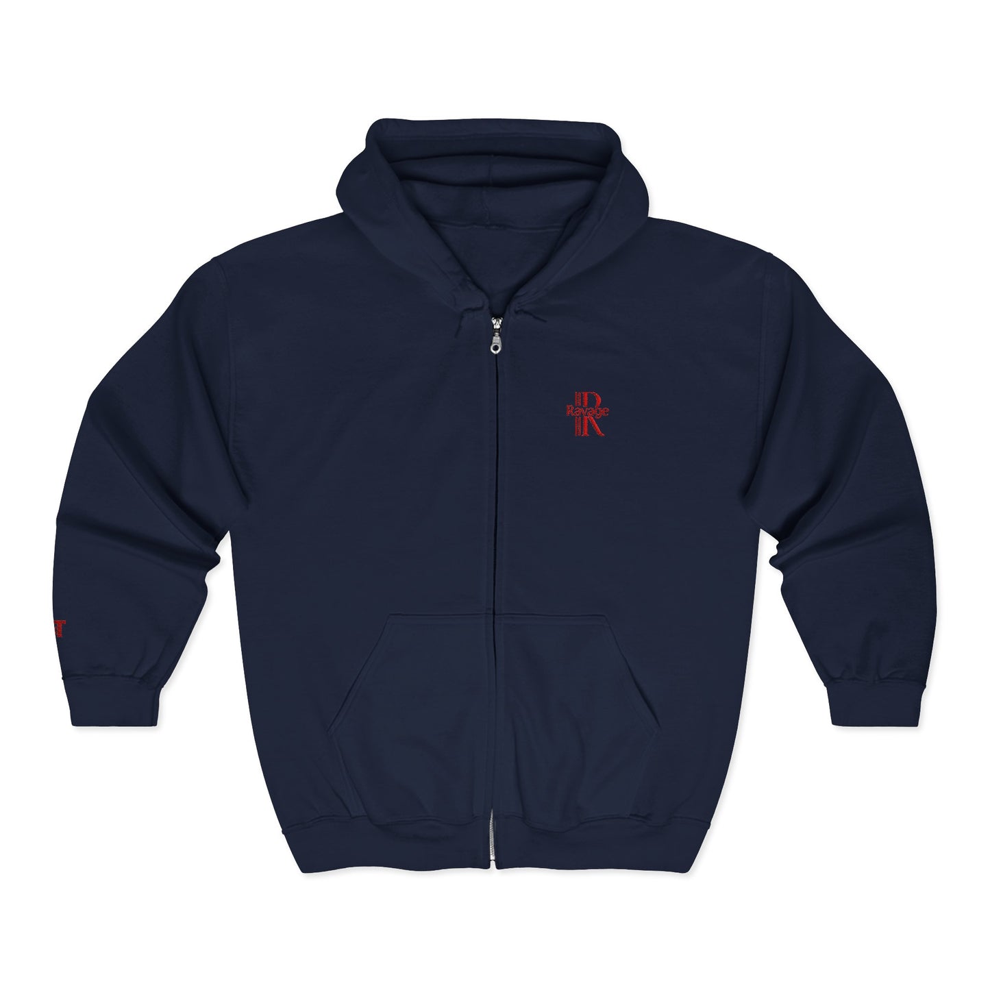 RAVAGE TEES Full Zip Hoodie: