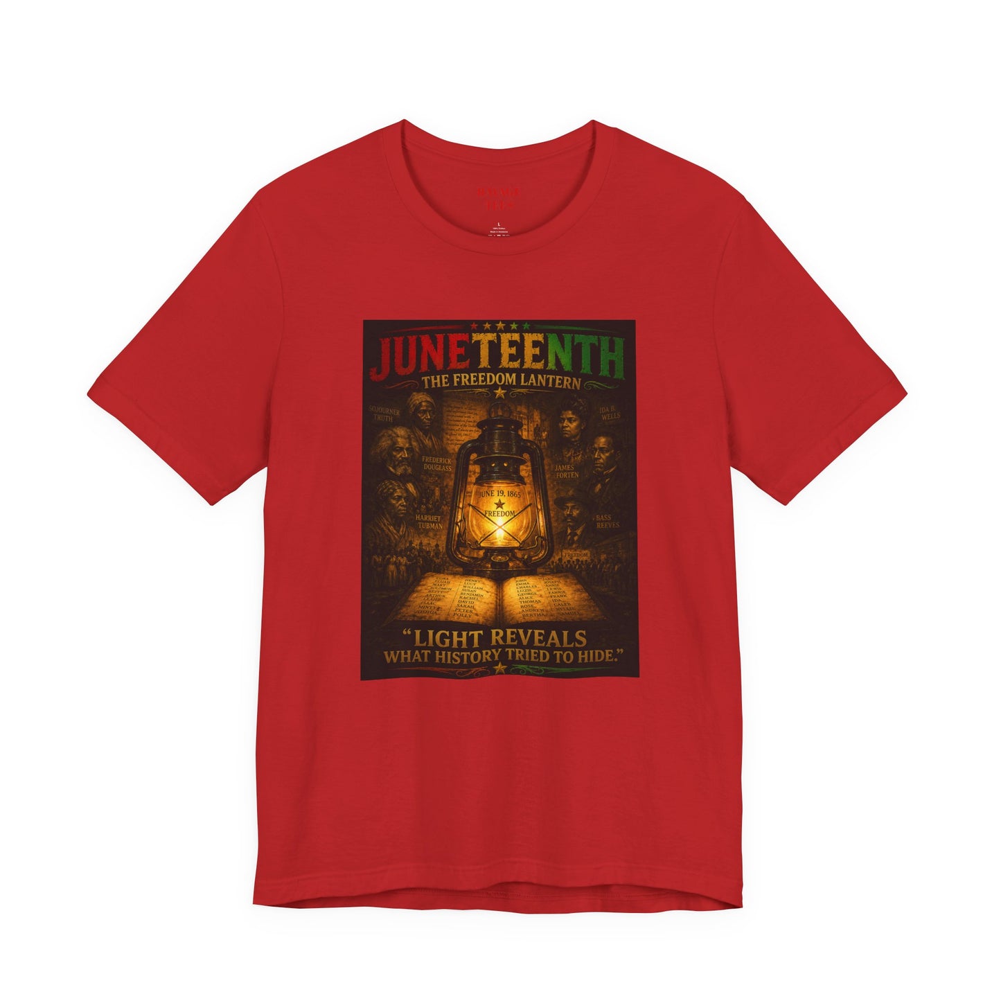 Juneteenth Lantern T-Shirt – "Light Reveals What History Tried to Hide"