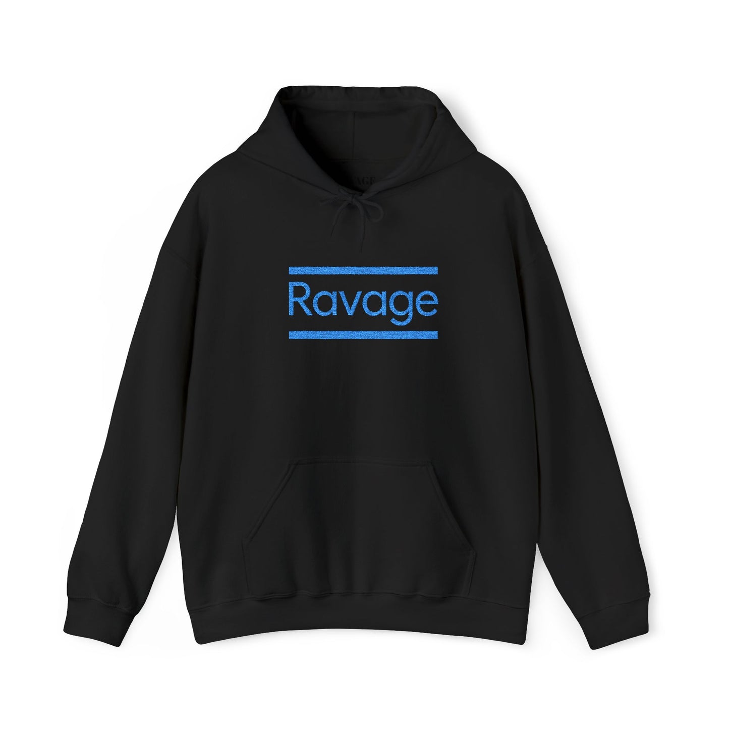 Ravage Blue Embroidered Hoodie