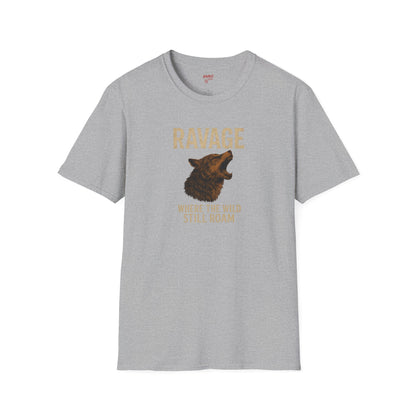 RAVAGE Where the Wild Still Roam Tee | Vintage Adventure Graphic T-Shirt, Unisex Outdoors Apparel, Camping & Nature Lovers Gift