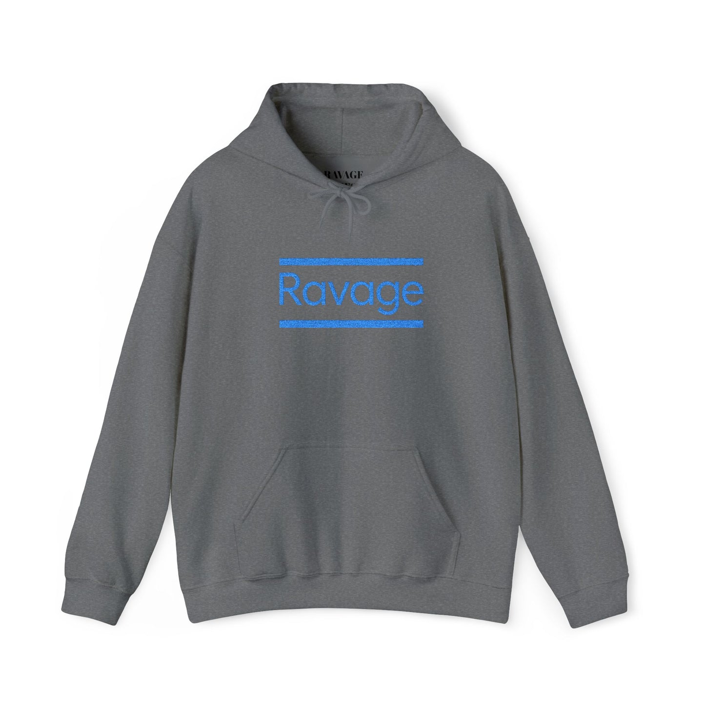 Ravage Blue Embroidered Hoodie