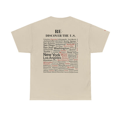 RE-DISCOVERVER the U.S. Unisex Heavy Cotton Tee