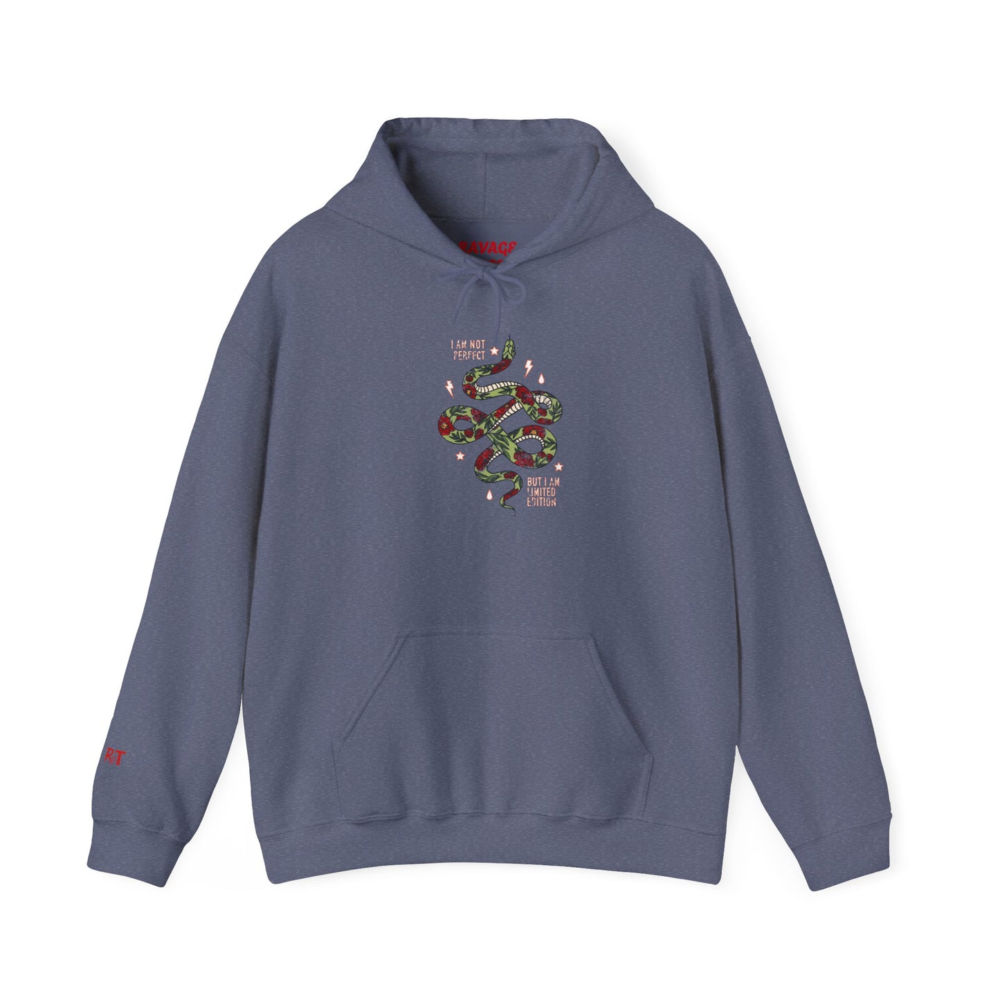 Trendy Unisex Hoodie, I Am Not Perfect Snake Design Shirt