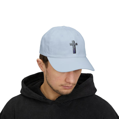Classic Cap with Colorful Cross Design