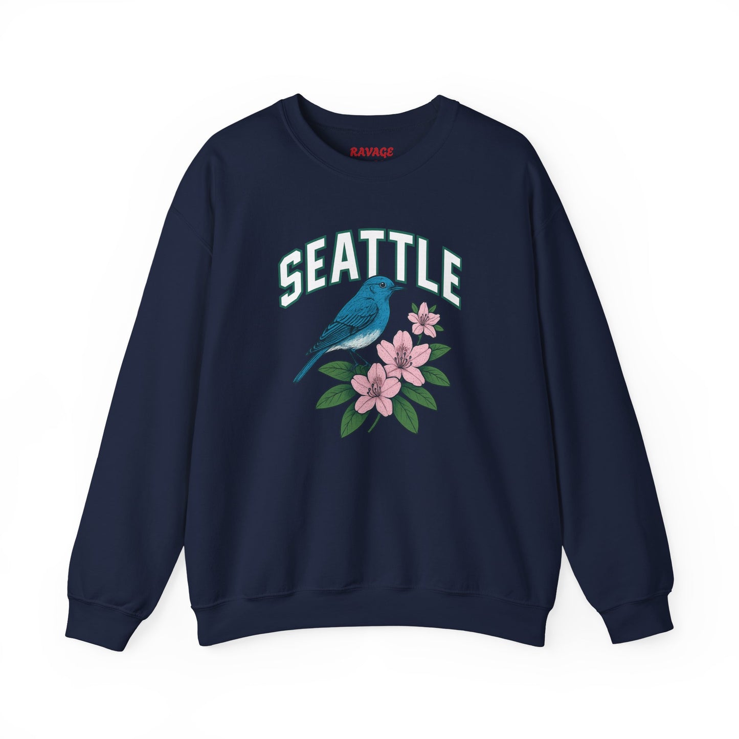 RAVAGE Seattle Vibe Unisex Crewneck Sweatshirt-Cozy Street wear